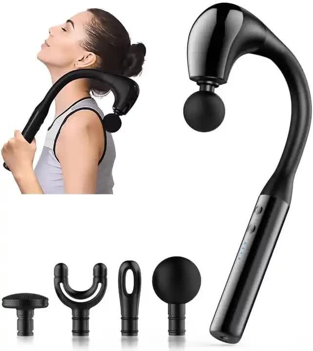 V888-ELOSUNG11998-211017-00 Electric Deep Tissue Massage Gun – Handheld Back and Muscle Relaxation Massager with Adjustable Speed and Attachments - Image 1