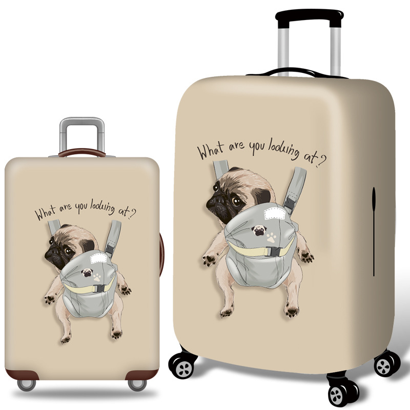 V888-ELOSUNG12388-211945-00 M 21-24 Inch Elastic Luggage Cover with Zipper, Travel Suitcase Protector, Scratch Resistant Luggage Cover - Image 1