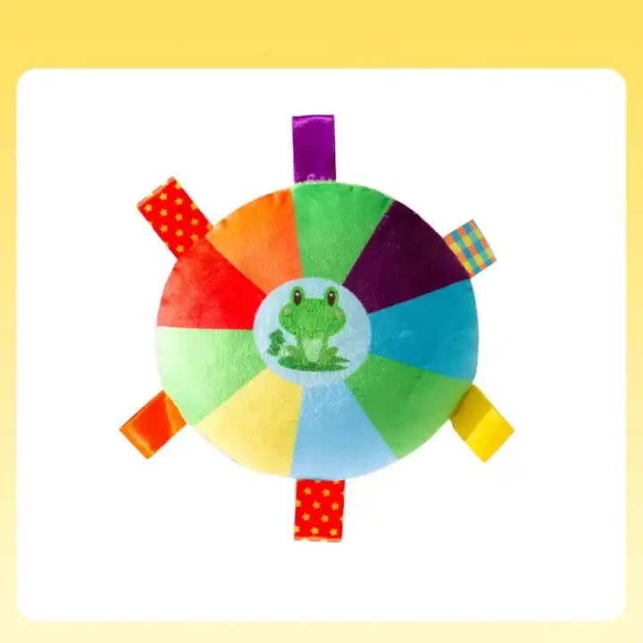 V888-ELOSUNG13029-210092-00 3 pcs frog pattem Plush Dog Chew Toy with Sound | Interactive Frisbee for Teeth Grinding & Play | Durable Non-Toxic Pet Toy - Image 1