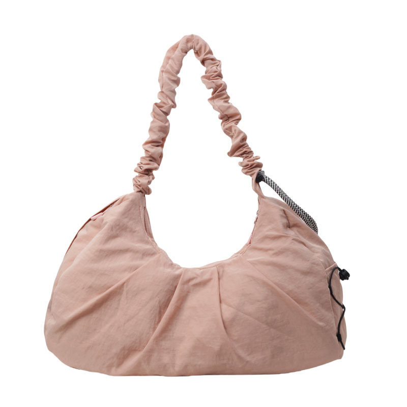 V888-ELOSUNG13116-210340-00 Pink Fashionable Lightweight Shoulder Bag – Compact Fitness Yoga Sports Bag for Women, Casual Training Bag - Image 1