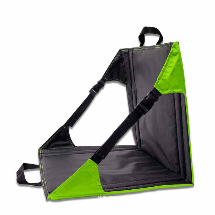 V888-ELOSUNG13520-211822-00 Green And Black Portable Outdoor Camping Seat Pad with Backrest, Foldable & Waterproof Concert Cushion, 600D Oxford Fabric, Ideal for Hiking & Picnics - Image 1