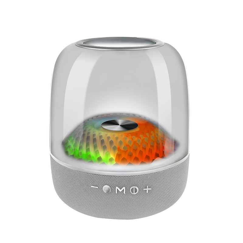 V888-ELOSUNG15176-212475-00 LP90 White 360° Bluetooth Home Theater Speaker - LED Light Effect, 120W Surround Sound - Image 1