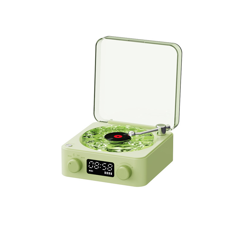 V888-ELOSUNG15359-212992-00 Light Green, KW03 Bluetooth Sleep Sound Machine - Retro Design with 1500mAh Battery - Image 1