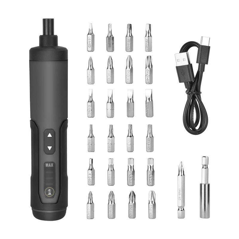 V888-ELOSUNG15409-213633-00 3.6V Li-ion Cordless Electric Screwdriver Set with 24 Bits, LED Light, and Torque Adjustment, 300rmp - Image 1