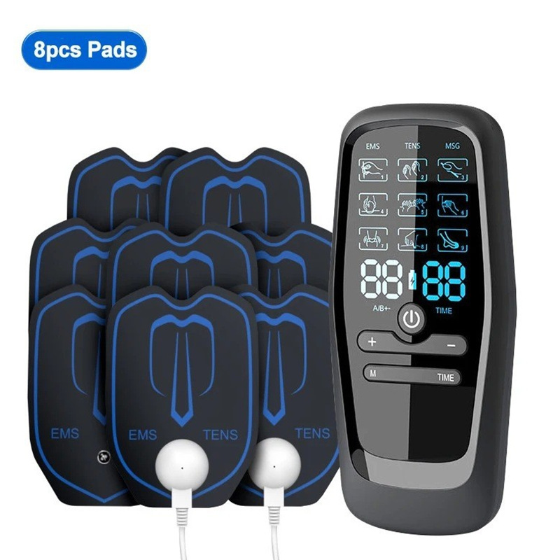 V888-ELOSUNG15456-213822-00 Dual Output EMS/TENS Massage Device with 9 Modes and Type-C Charging, (8 Adhesive Pads) - Image 1