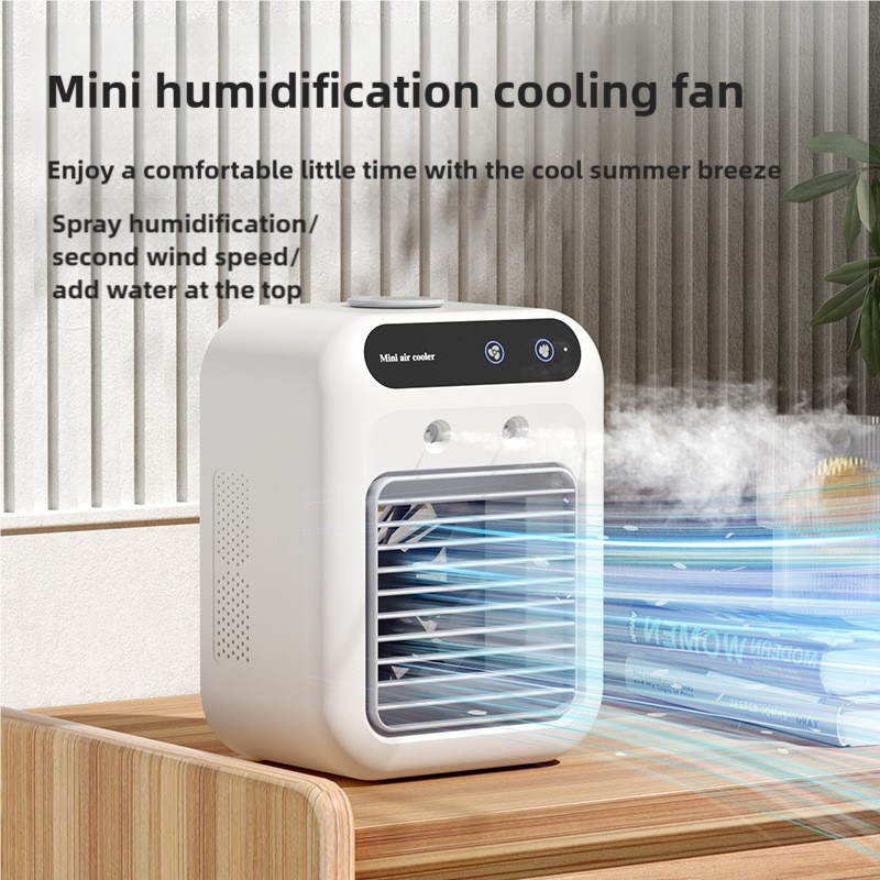 V888-ELOSUNG15636-215363-00 Portable Mini Air Cooler L7 with 500ml Water Tank and Humidifier Function - Image 1