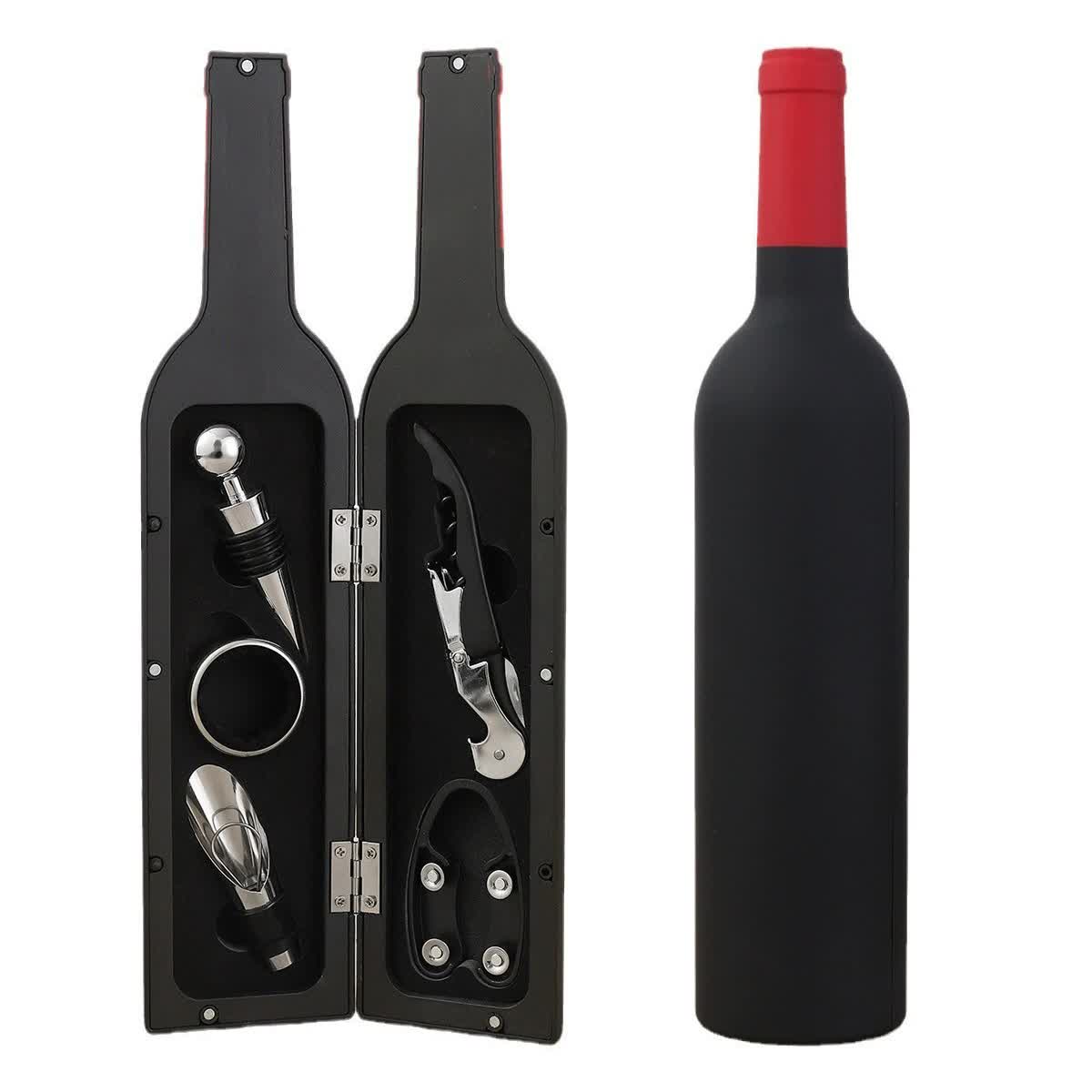 V888-ELOSUNG15702-215155-00 Creative Wine Opener Gift Set(5-Piece)- Luxury Wine Tools with Elegant Design - Image 1