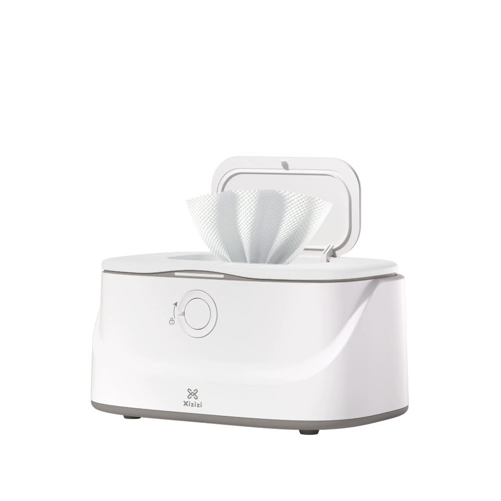 V888-ELOSUNG16078-214376-00 White USB-Powered Baby Wet Wipes Warmer - Portable and Adjustable Heating - Image 1