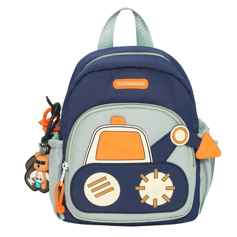 V888-ELOSUNG16148-215361-00 Blue Kids' Cartoon Backpack - Adorable Excavator Design with Spacious Compartments - Image 1