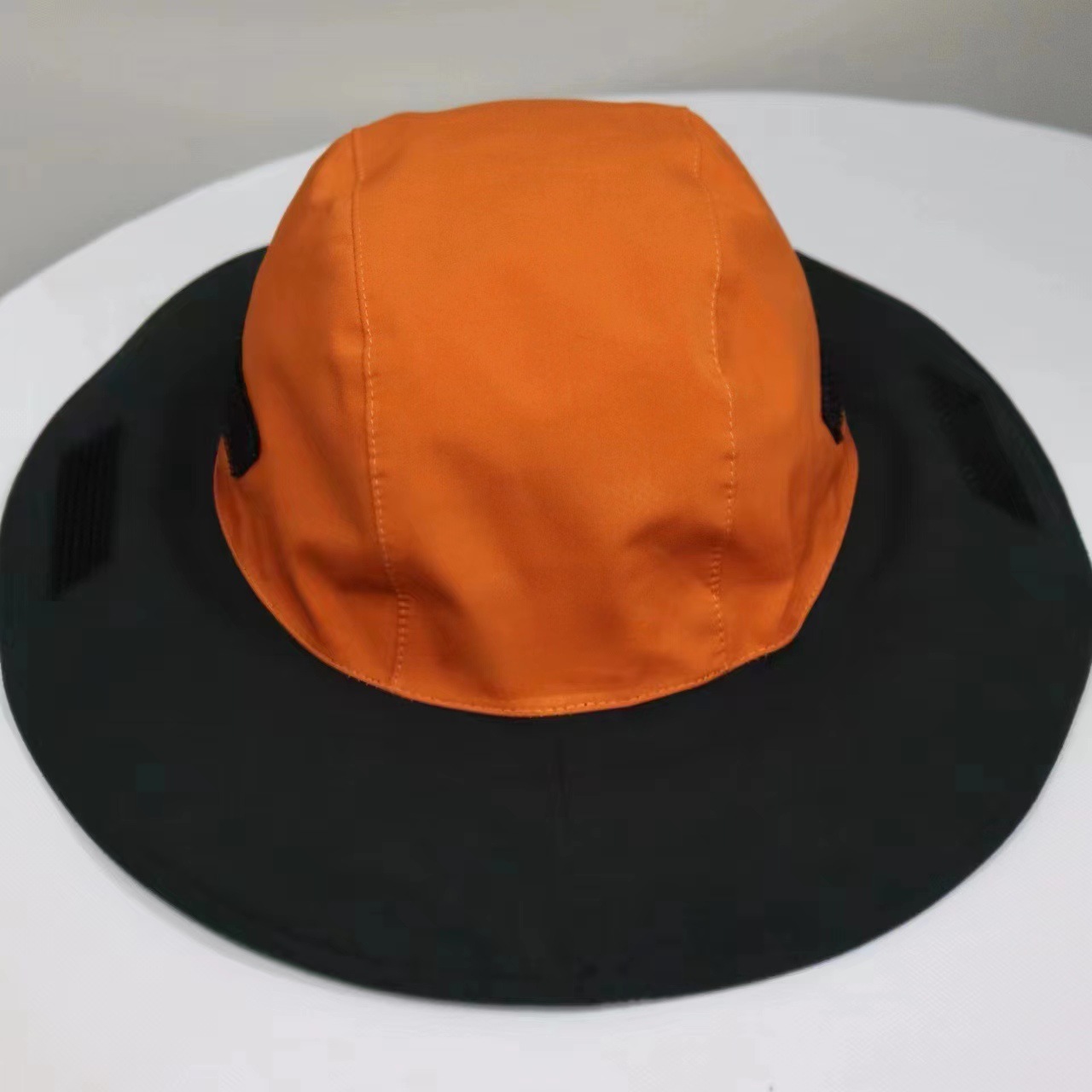 V888-ELOSUNG16380-215932-00 Orange Outdoor Waterproof Wide-Brim Rain Hat - Heavy-Duty Rain Protection - Image 1