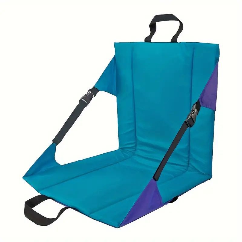 V888-ELOSUNG16425-216034-00 Blue Portable Outdoor Folding Camping Chair with Adjustable Straps - Image 1