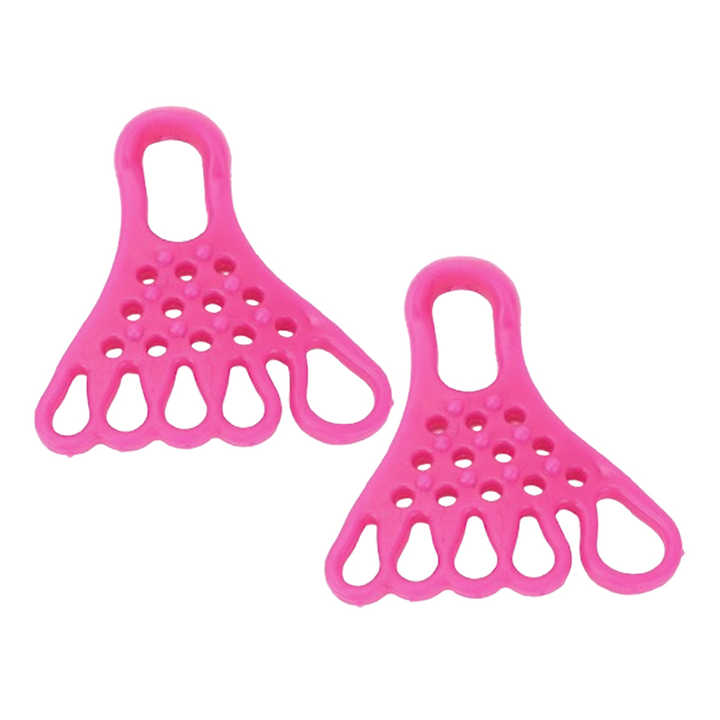 V888-ELOSUNG17111-214338-00 2 Pairs Pink Toe Separator and Foot Stretching Band - Arch Support, Bunion Corrector, and Foot Massage Tool - Image 1