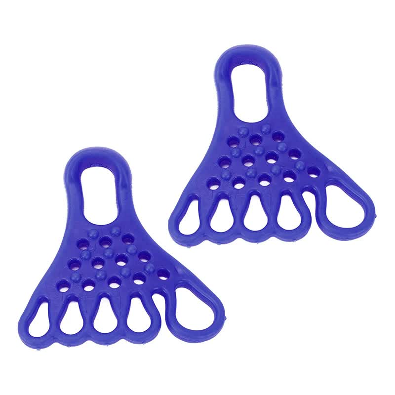 V888-ELOSUNG17112-214339-00 2 Pairs Blue Toe Separator and Foot Stretching Band - Arch Support, Bunion Corrector, and Foot Massage Tool - Image 1