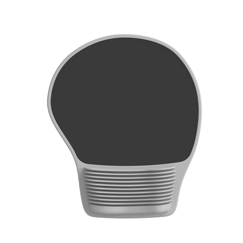 V888-ELOSUNG17124-214377-00 Black Ergonomic Silicone Mouse Wrist Rest Pad - Comfortable Hand Support for Keyboard and Mouse - Image 1