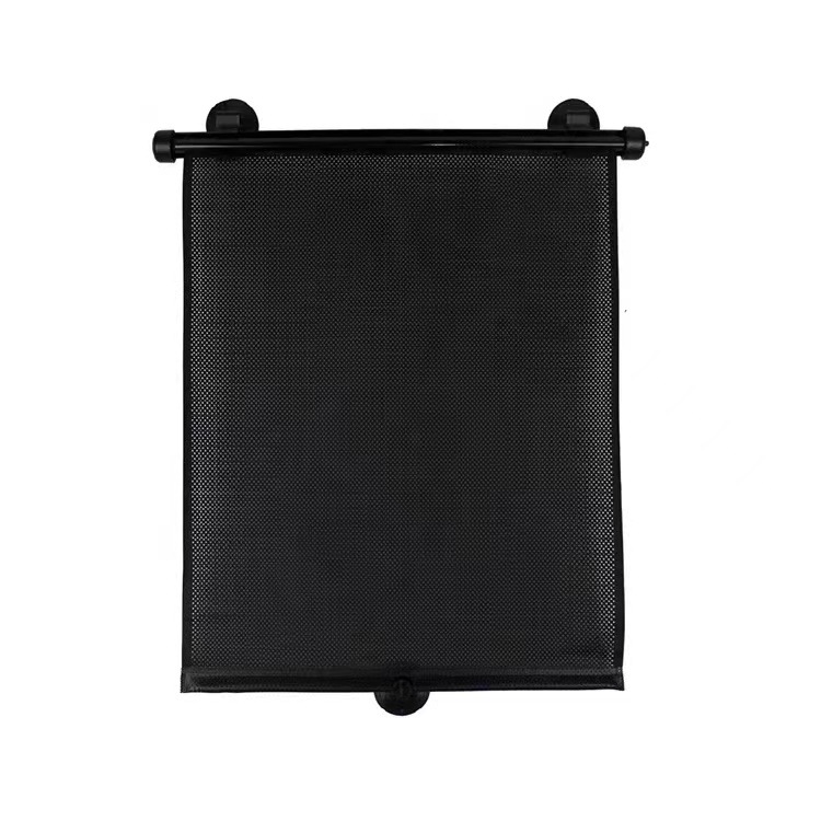 V888-ELOSUNG17535-216475-00 2 Pcs 40*45cm Black Adjustable Retractable Car Side Window Sun Shade - UV Protection, Easy Installation with Suction Cups - Image 1