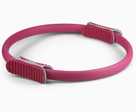 V888-ELOSUNG19053-226031-00 2 PCS Red 38cm Pilates Ring Circle with Comfort Foam Handles for Core & Muscle Toning - Image 1