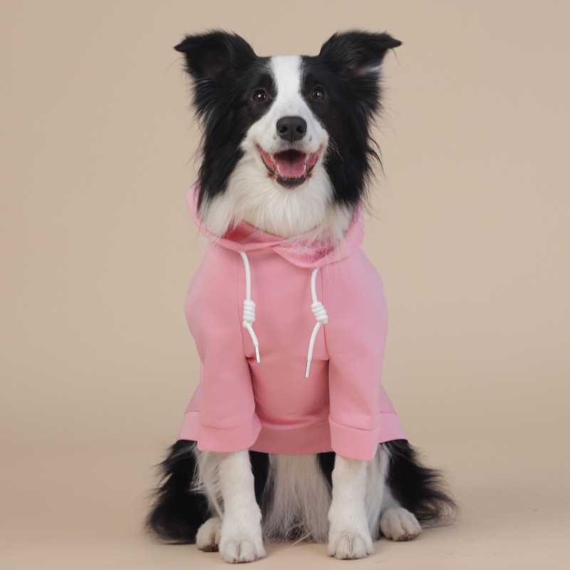 V888-ELOSUNG19189-202502241415-00 2XL Pink Cute Dog Hoodie with Adjustable Drawstring - Available in Various Sizes - Image 1