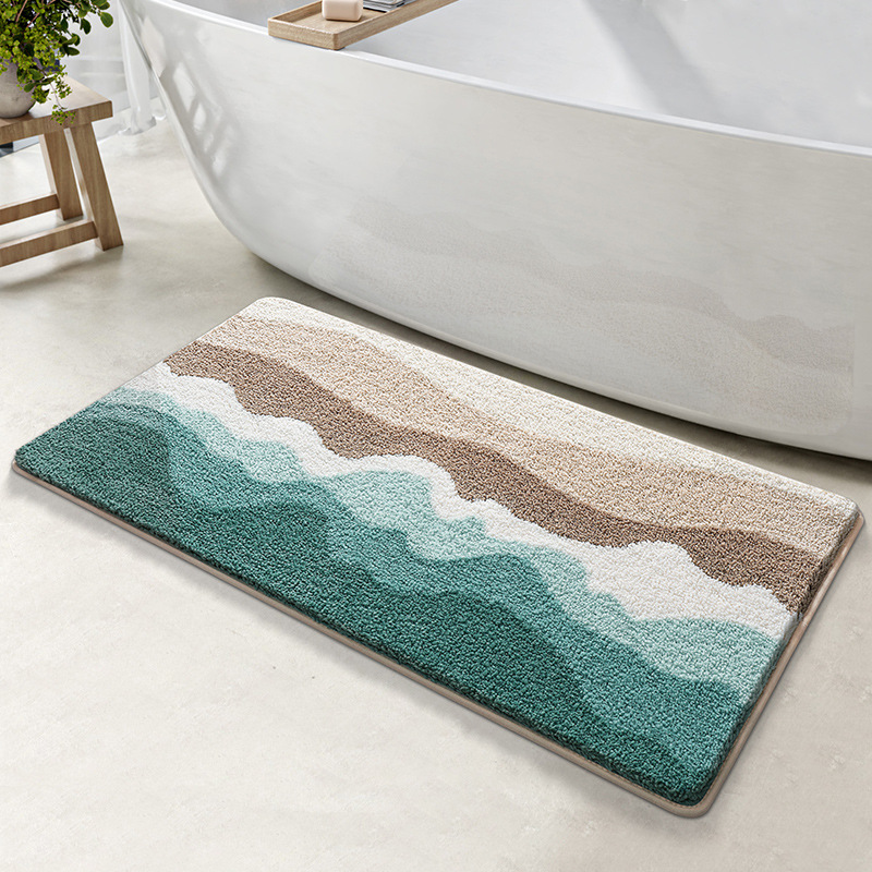 V888-ELOSUNG19381-202502261718-00 Peaceful Beach Bath Mat - Super Absorbent, Non-Slip Bathroom Floor Mat - 50x80cm - Image 1