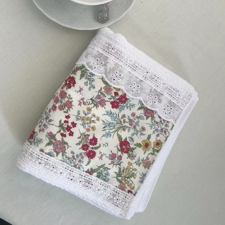 V888-ELOSUNG19828-202503181016-00 2 PCS Rosy Crush 100% Cotton Solid Color Thickened Adult Face Towel with Floral Soft Texture - 35 x 75cm - Image 1