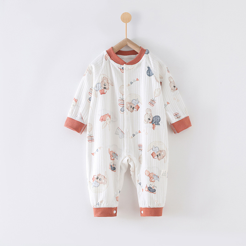 V888-ELOSUNG19888-202503181111-00 80 Size Koala Kingdom Class A Pure Cotton Long-Sleeve Baby Onesie - Cozy Newborn Bodysuit for Fall and Winter - Image 1