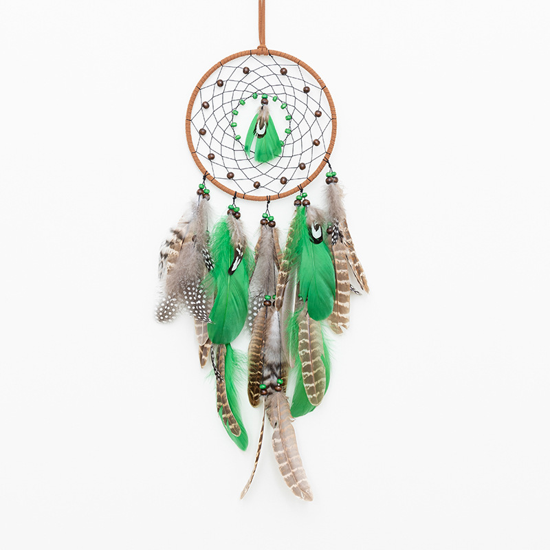 V888-ELOSUNG19921-202503211730-00 Rounded Boho Forest Dreamcatcher Wind Chime Pendant - INS Style Moonlit Serenity Decor - Image 1