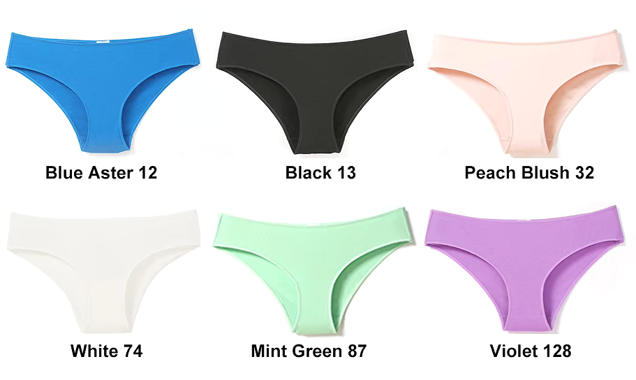 V888-ELOSUNG20111-224519-00 Comfortable Cotton Low-Waist Underwear, Breathable and Soft, Set of 6 Colors size S - Image 1