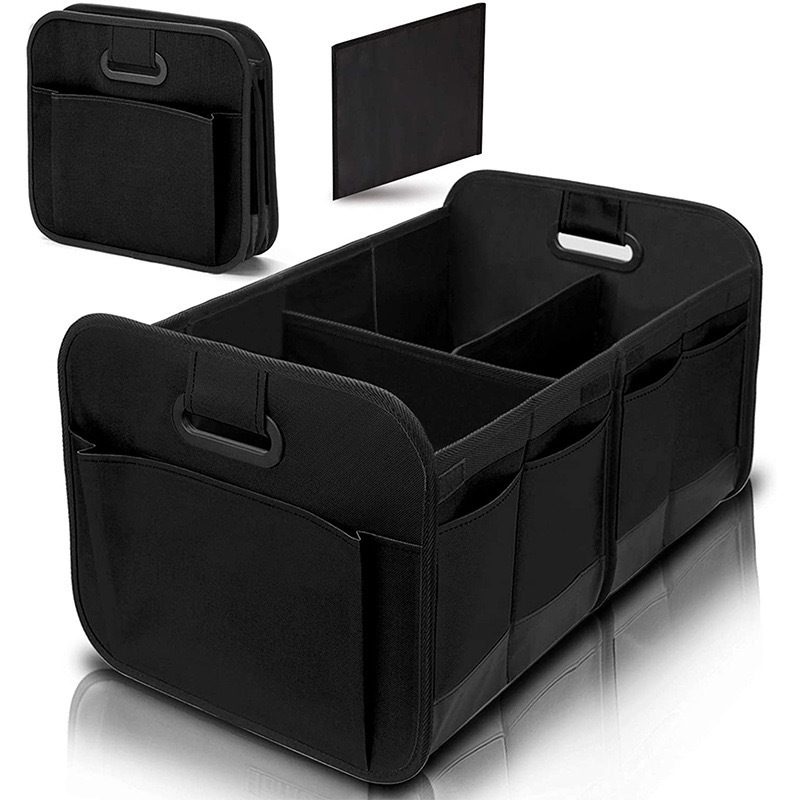 V888-ELOSUNG20371-226747-00 Foldable Fabric Car Trunk Organizer – Collapsible Storage Box for Vehicle Organization 60x37x31cm - Image 1