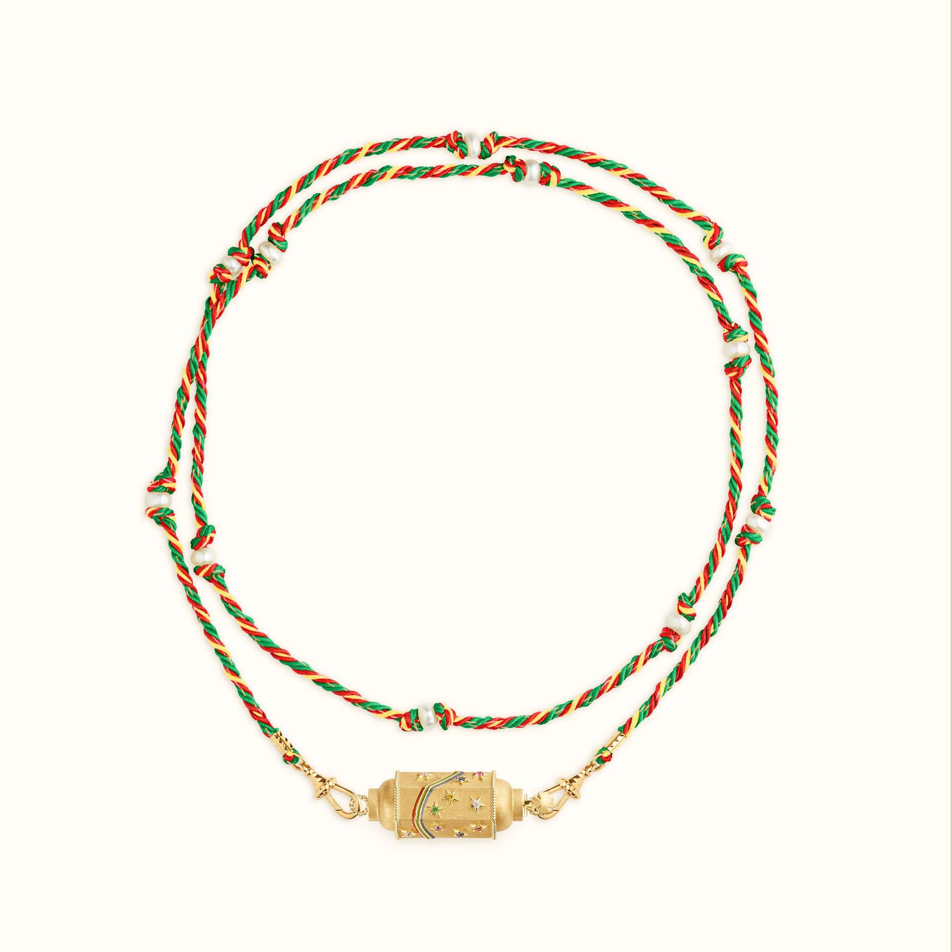 V888-ELOSUNG20460-202502241515-00 Mystical Tarot Charm Necklace - Boho Pendant(Rainbow pattern) - Image 1