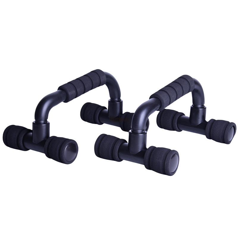 V888-ELOSUNG21049-226012-00 Black Push-Up Support Brackets for Home Fitness – Stability Bars for Upper Body Training - Image 1