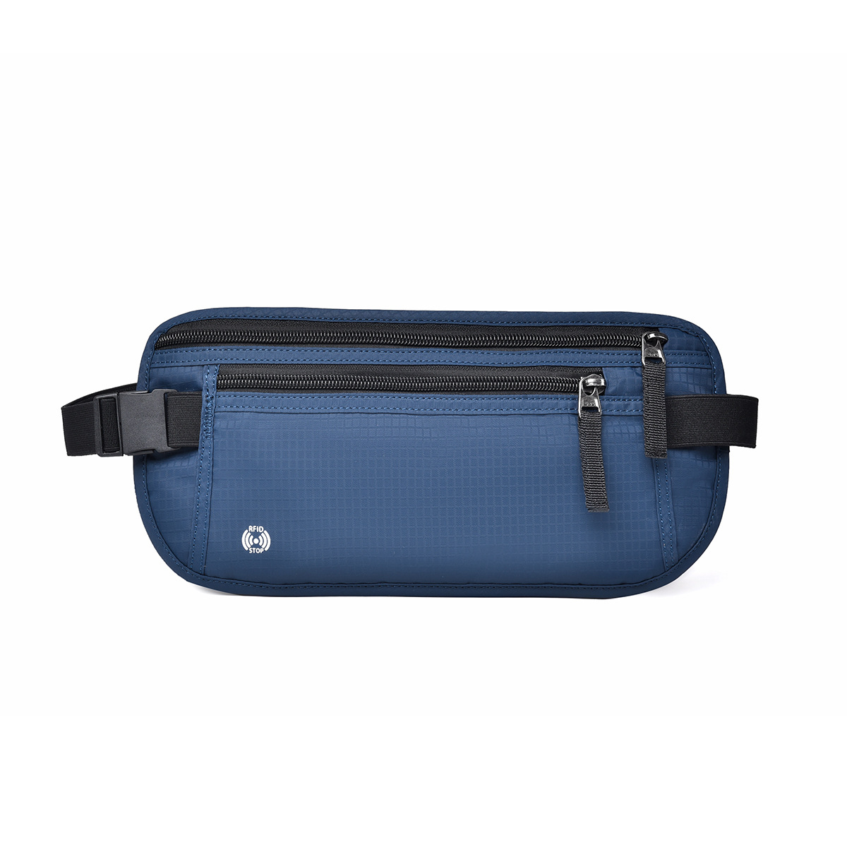 V888-ELOSUNG21407-202502271205-00 Dark Blue Nylon Travel Waist Pack - Waterproof, RFID Blocking, Lightweight - Image 1