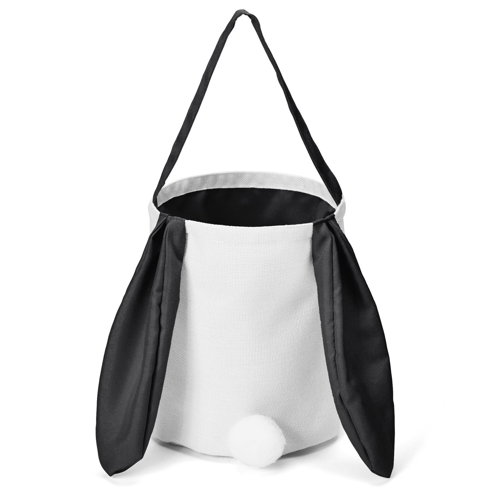 V888-ELOSUNG21585-202503071435-00 Black Adorable Easter Bunny Ear Tote Bag - Stylish Rabbit-Themed Candy Bag - Image 1