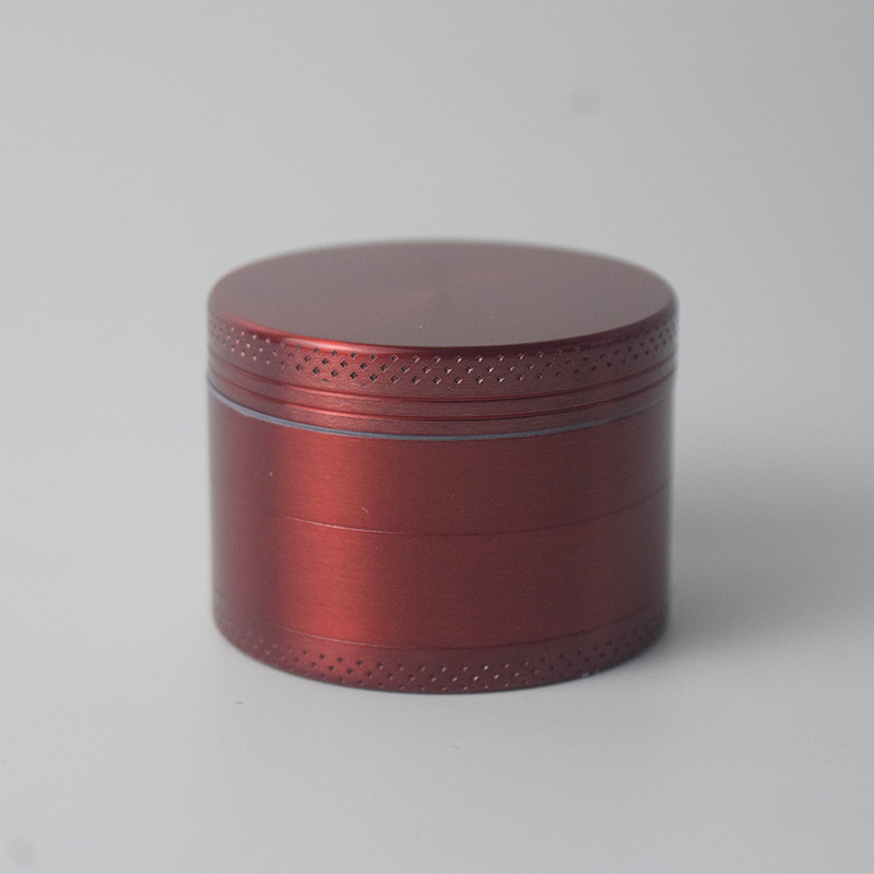 V888-ELOSUNG21645-202503071347-00 Red Premium 4-Layer Zinc Alloy Herb Grinder - Magnetic Lid & Fine Grinding, 63mm, 162g - Image 1