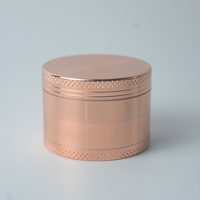 V888-ELOSUNG21650-202503071351-00 Pink Premium 4-Layer Zinc Alloy Herb Grinder - Magnetic Lid & Fine Grinding, 63mm, 162g - Image 1