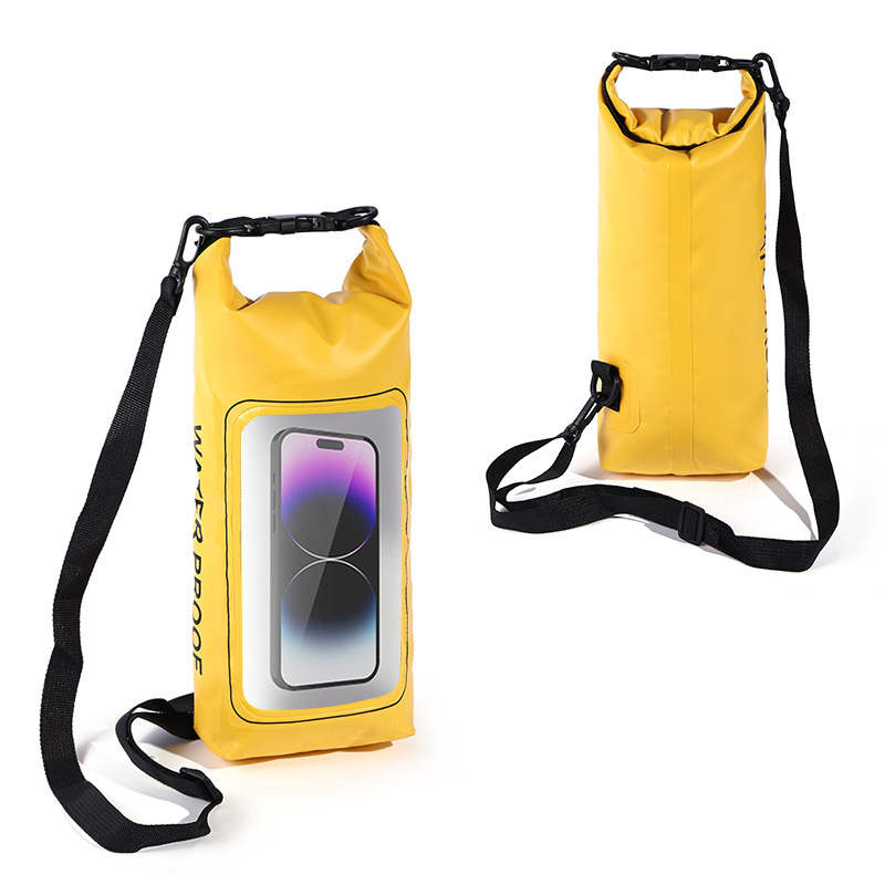 V888-ELOSUNG21927-202503141130-00 Yellow 2L Waterproof Phone Pouch - Multi-Functional PVC Dry Bag for Swimming and Water Activities - Image 1
