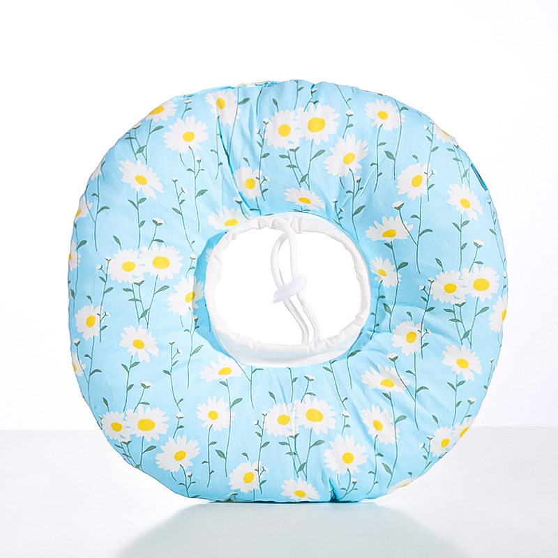 V888-ELOSUNG22048-202503141146-00 2 pcs Small Chrysanthemum Pet Recovery Collar - Comfortable Anti-Lick Cone for Cats & Dogs Size XS - Image 1