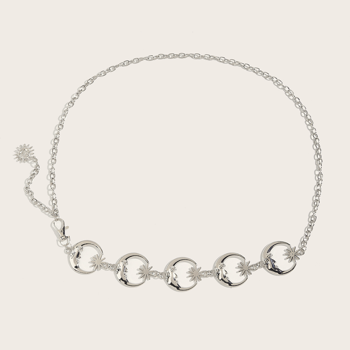 V888-ELOSUNG22131-202503181537-00 2 PCS (Style 4)Statement Body Chain Belt - Women's Sun Flower Waist Jewelry - Image 1