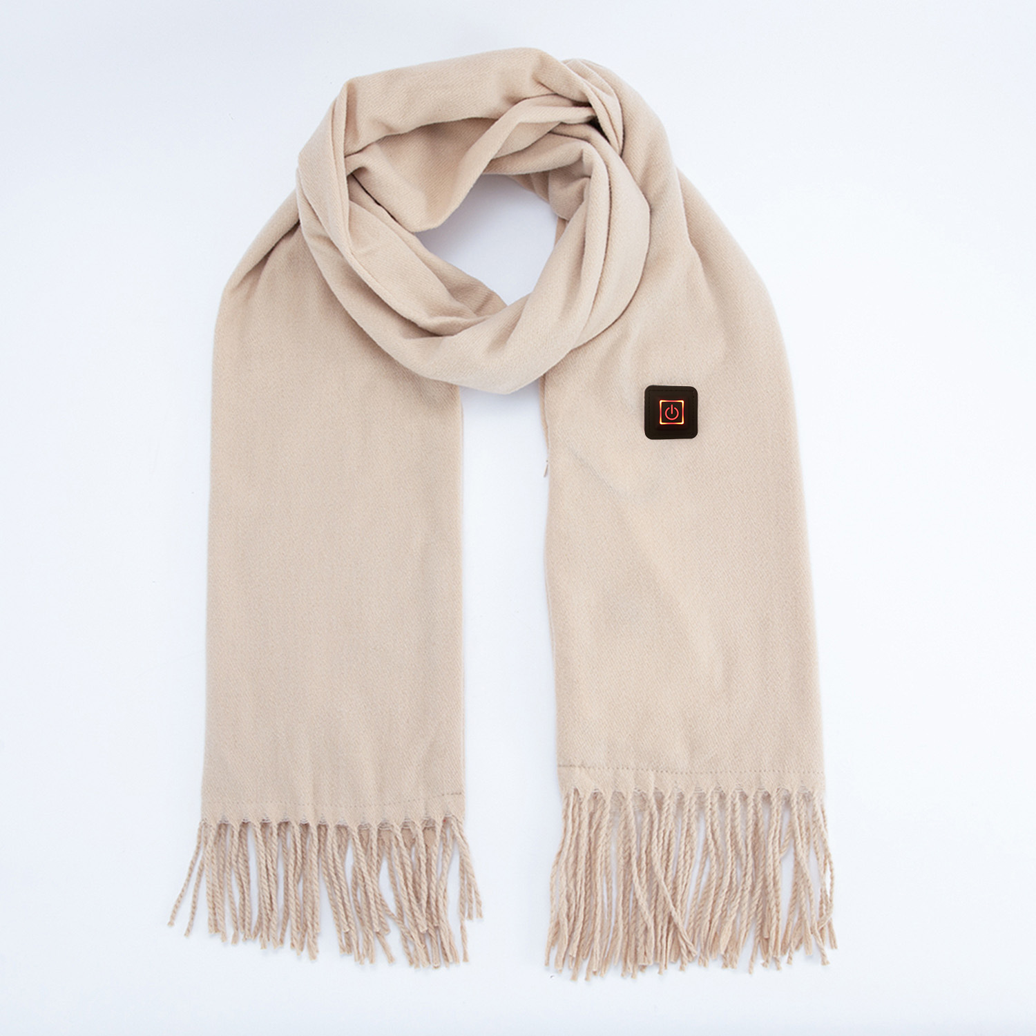 V888-ELOSUNG22227-202503211739-00 Khaki Heated Scarf - Electric Warming Scarf, Winter Outdoor Essential (Without power bank) - Image 1
