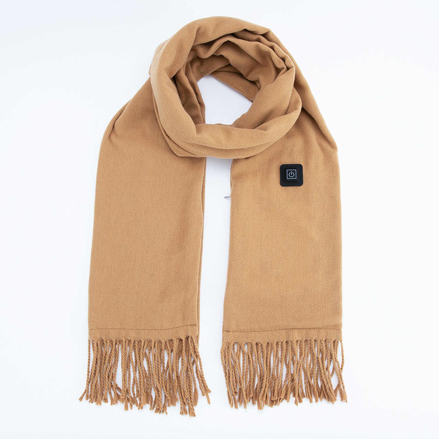 V888-ELOSUNG22230-202503211742-00 Camel Heated Scarf - Electric Warming Scarf, Winter Outdoor Essential (Without power bank) - Image 1
