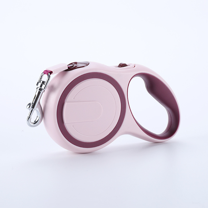 V888-ELOSUNG22606-202503282022-00 Wine Red 5M Pet Leash Retractable - Tangle-Free, Extendable Pet Leash for Walking - Image 1