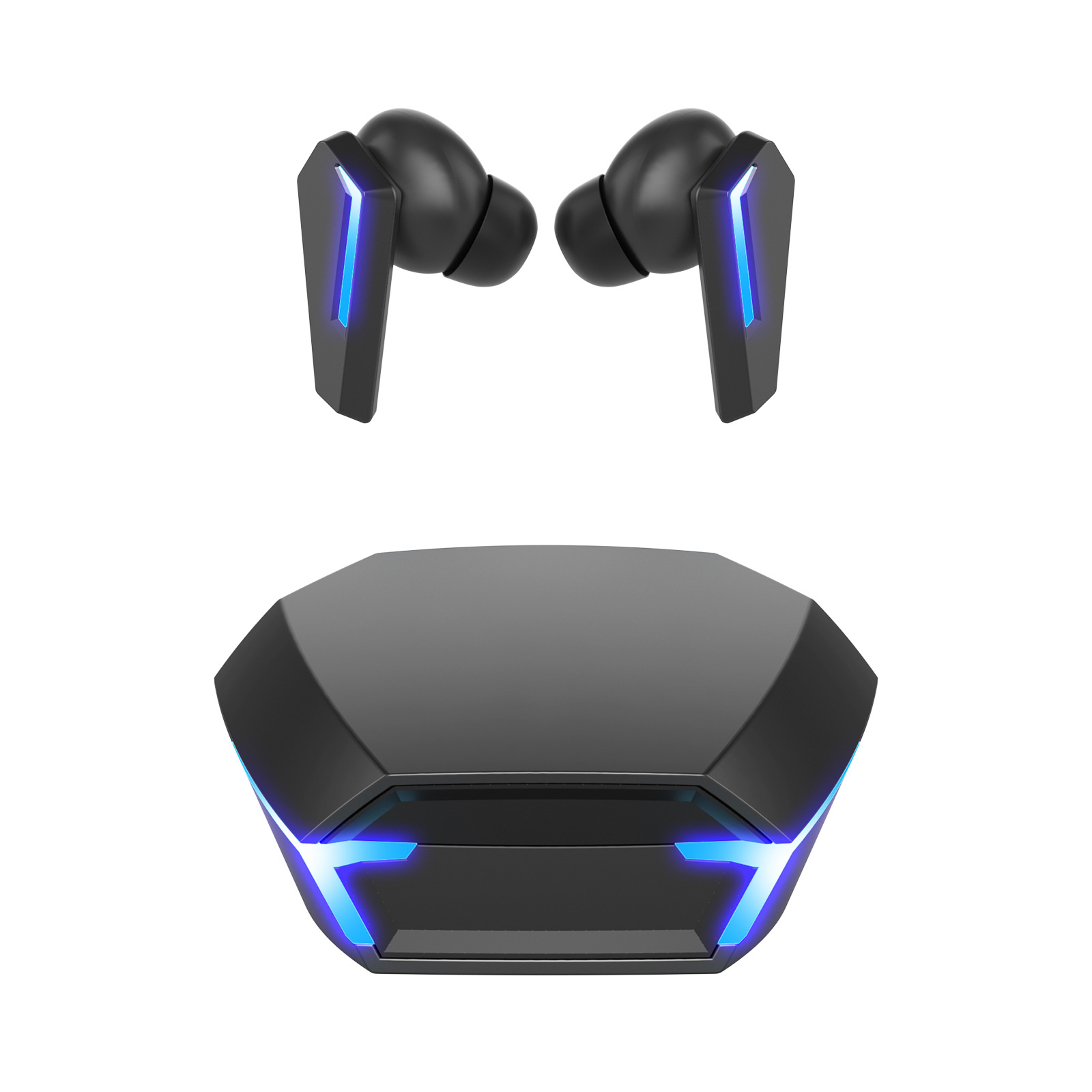 V888-ELOSUNG22613-202503282027-00 Black Wireless Gaming Earbuds - Bluetooth 5.2, Low Delay, 3D Stereo - Image 1