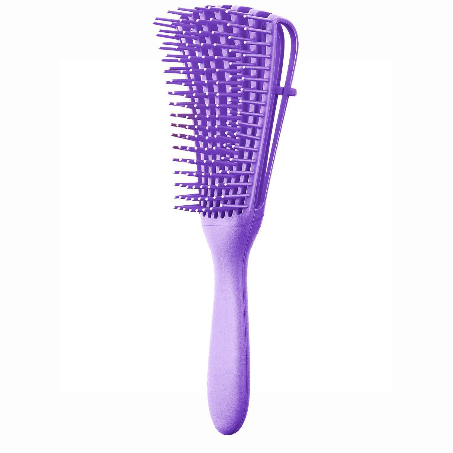 V888-ELOSUNG22742-202504011221-00 3 - pcs Purple Detangling Brush - Octopus Design for Effortless Hair Care - Image 1