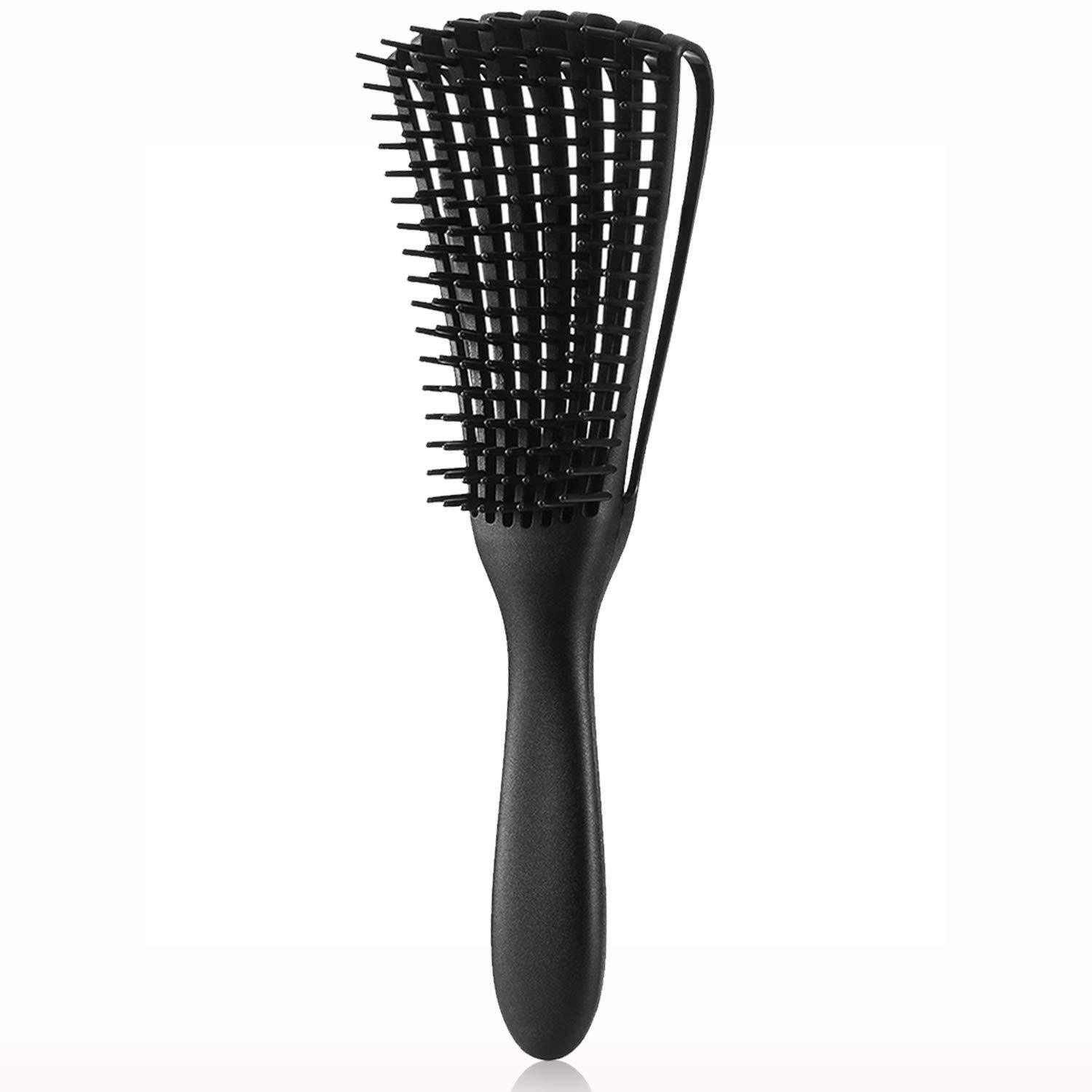 V888-ELOSUNG22744-202504011225-00 3 - pcs Black Detangling Brush - Octopus Design for Effortless Hair Care - Image 1