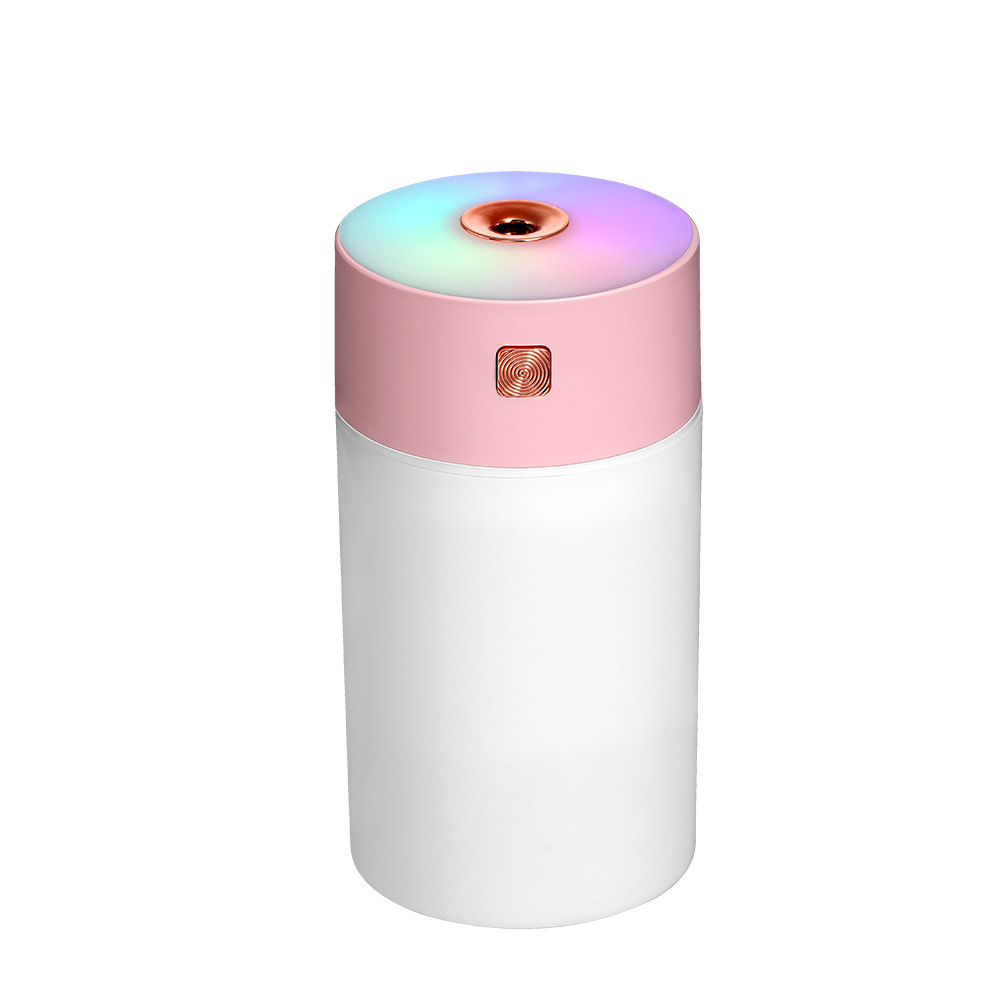 V888-ELOSUNG22833-202504141346-00 Pink 300ml USB Air Humidifier - Quiet Mini Humidifier for Bedroom, Office, Car - Image 1