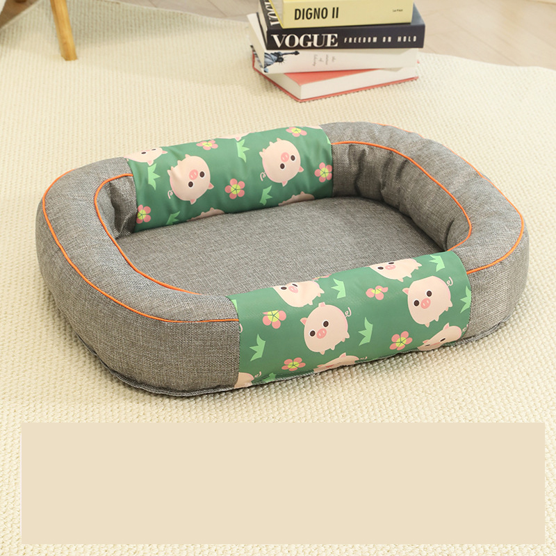 V888-ELOSUNG23068-202503211630-00 Size S Grey Cozy Pet Bed for Small Dogs and Cats - Durable & Chew-Resistant Nest for All Seasons - Image 1