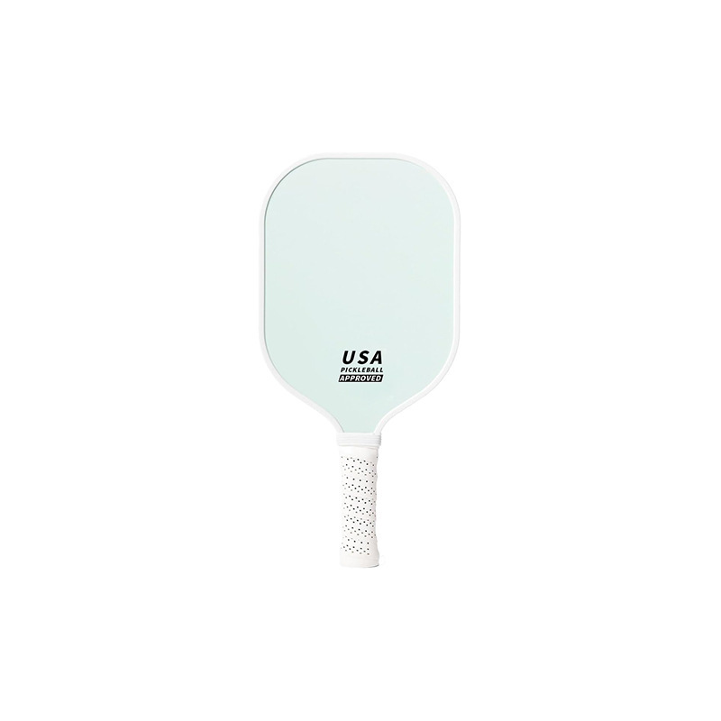 V888-ELOSUNG23637-202504141405-00 Light Green Fiberglass Pickleball Paddle - Lightweight 215g with Anti-Slip TPU Grip for Outdoor Sports - Image 1