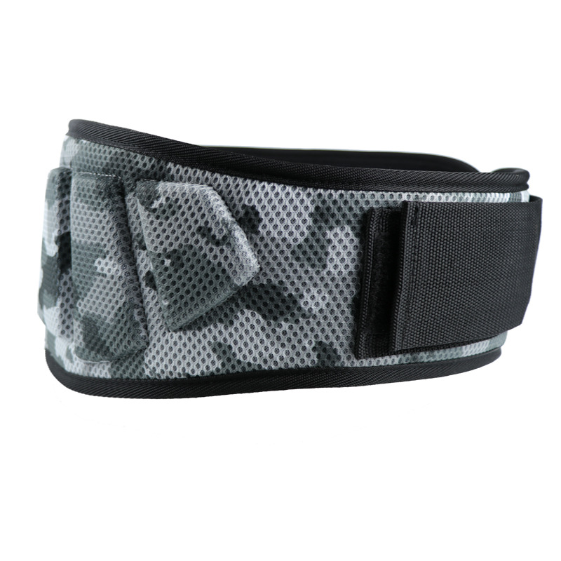 V888-ELOSUNG23888-202504141631-00 Size M Grey Camouflage Camo Weightlifting Belt - EVA Nylon Gym Belt for Squats, Deadlifts & Lumbar Support - Image 1