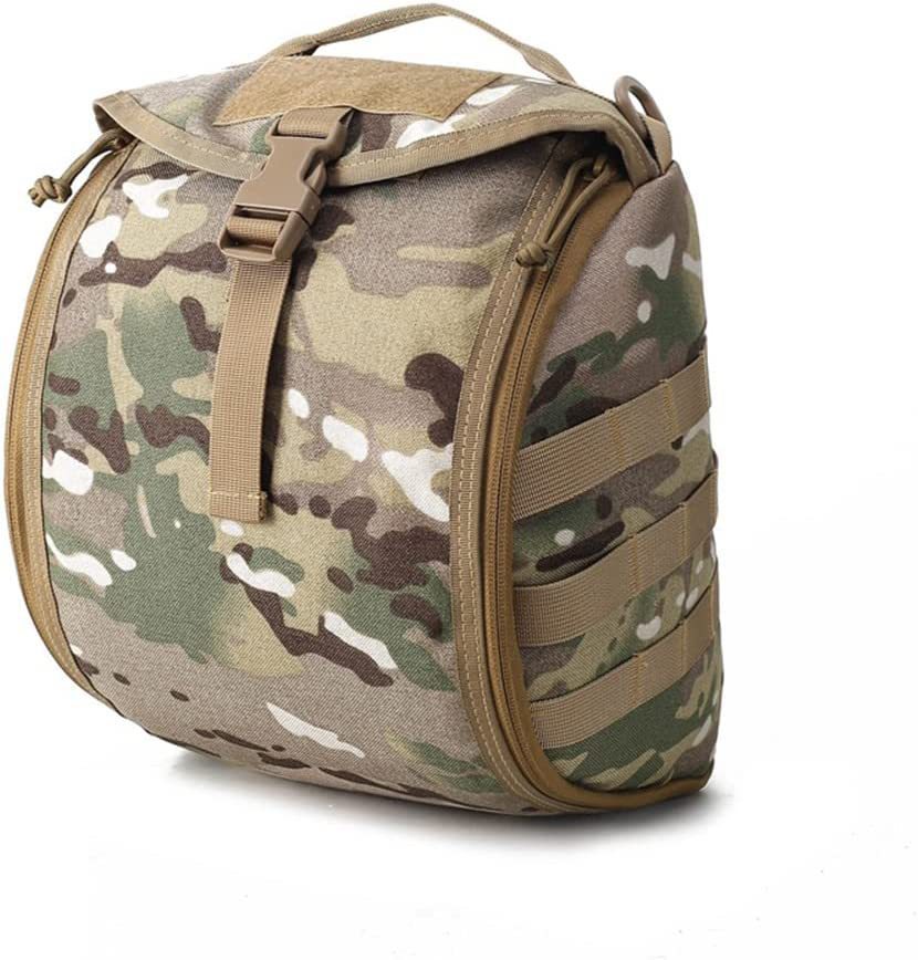 V888-ELOSUNG23930-202504171716-00 Camouflage Brown Tactical Helmet Bag & Utility Pouch - Padded MOLLE Gear Storage Carrier - Image 1