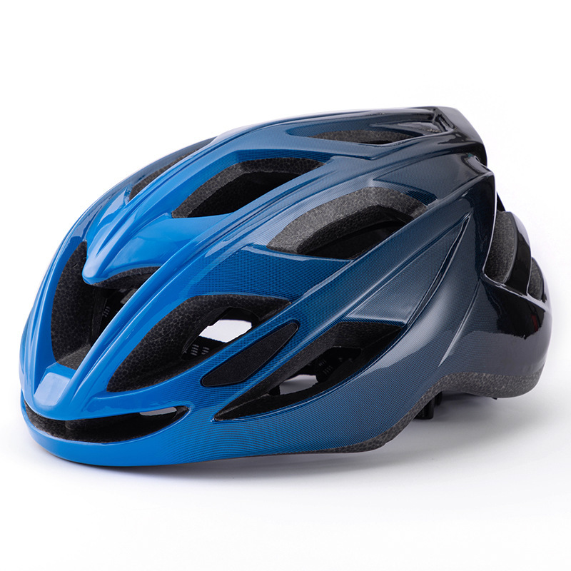 V888-ELOSUNG23976-202504171832-00 Dark Blue And Black Gradient Lightweight Adult Bicycle Helmet - Adjustable Fit Road & Mountain Bike Safety Headgear (57-62cm) - Image 1