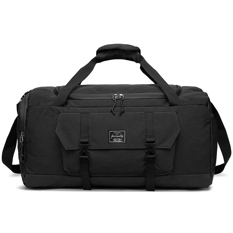 V888-ELOSUNG24333-202504011252-00 Black Dry Wet Separation Gym Bag - Yoga Fitness Travel Duffel - Shoe Compartment - Image 1