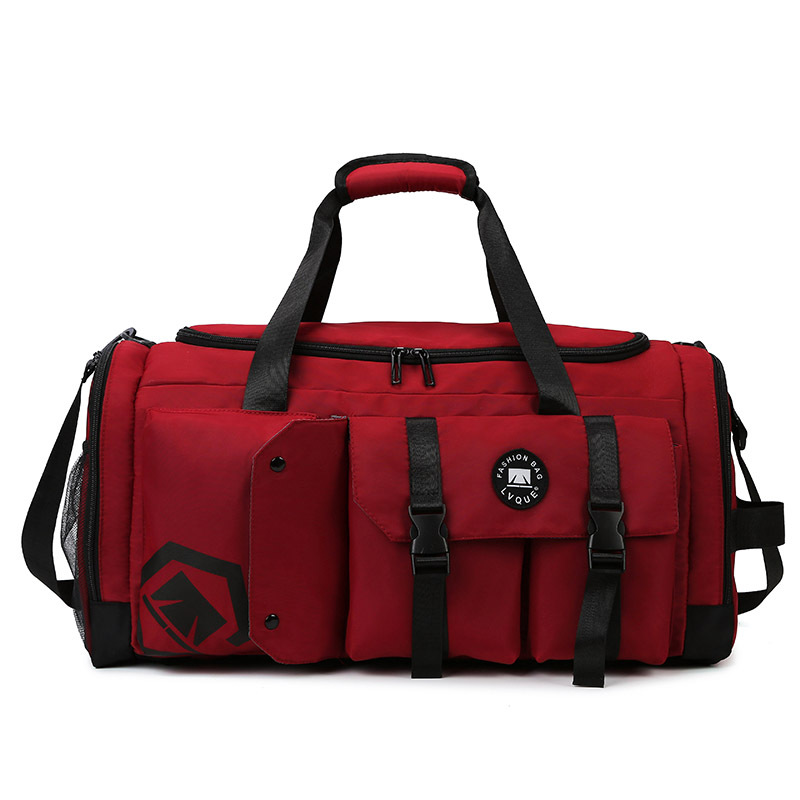 V888-ELOSUNG24352-202504011310-00 Red Capacity Travel Duffel Bag - Unisex - Multi-Color - 56x29x27cm - Image 1
